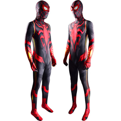 miles morales kamen rider spider man jumpsuits costume kids adult bodysuit