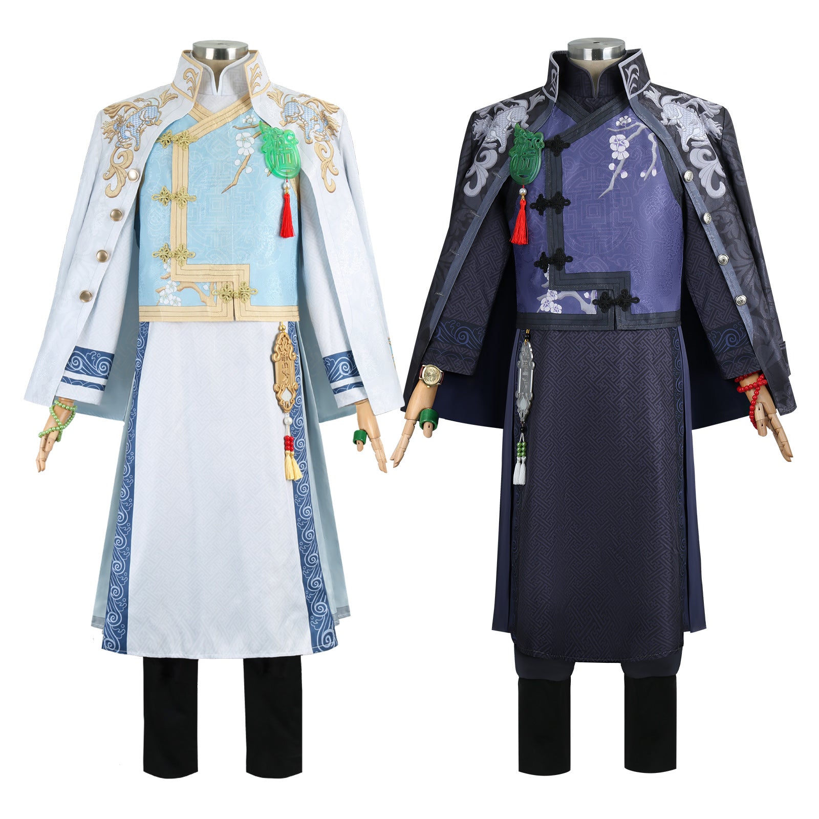 Identity V Under Truth Qilin Merchant Black White Wu Chang Cosplay Costumes