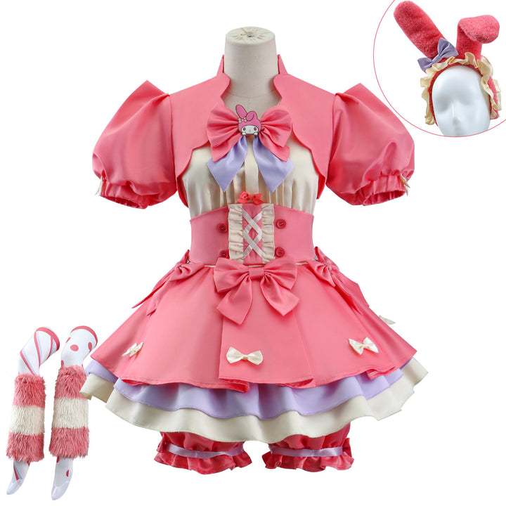 Identity V My Melody Lily Barrier Cheerleader Uniform Cosplay Costumes