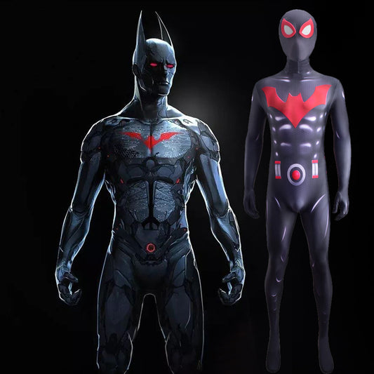 batman beyond spider man jumpsuits cosplay costume kids adult halloween bodysuit