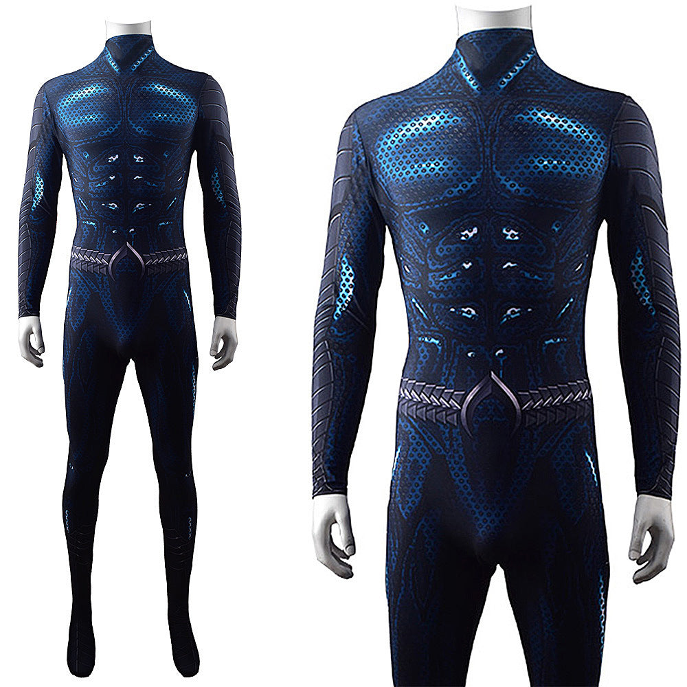 aquaman and the lost kingdom jumpsuits cosplay costume kids adult halloween bodysuit