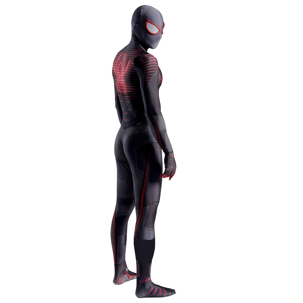 spider man ps5 miles morales variant suit jumpsuits kids adult halloween bodysuit