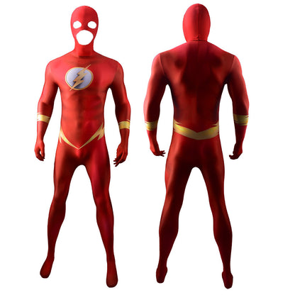 the flash speed force jumpsuits cosplay costume kids adult halloween bodysuit