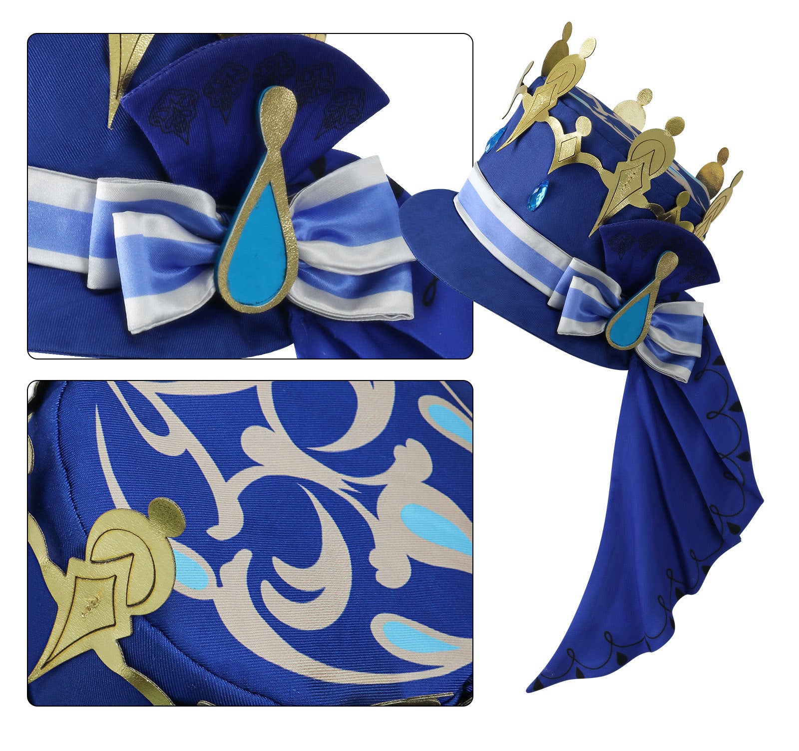 Genshin Impact Focalors Furina de Fontaine Black Cosplay Costumes