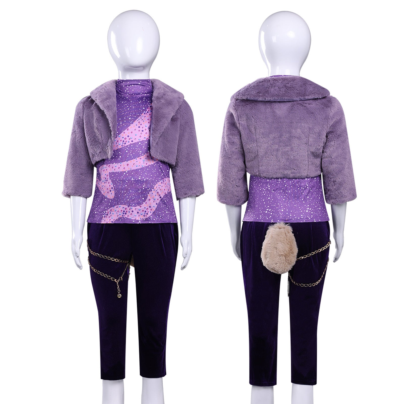 Zoo 2 Non-Mammalians Rise Gazelle Purple Wool Outfit Cosplay Costumes