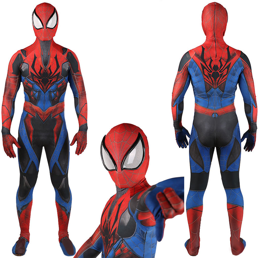 play arts kai spider man jumpsuits cosplay costume kids adult halloween bodysuit