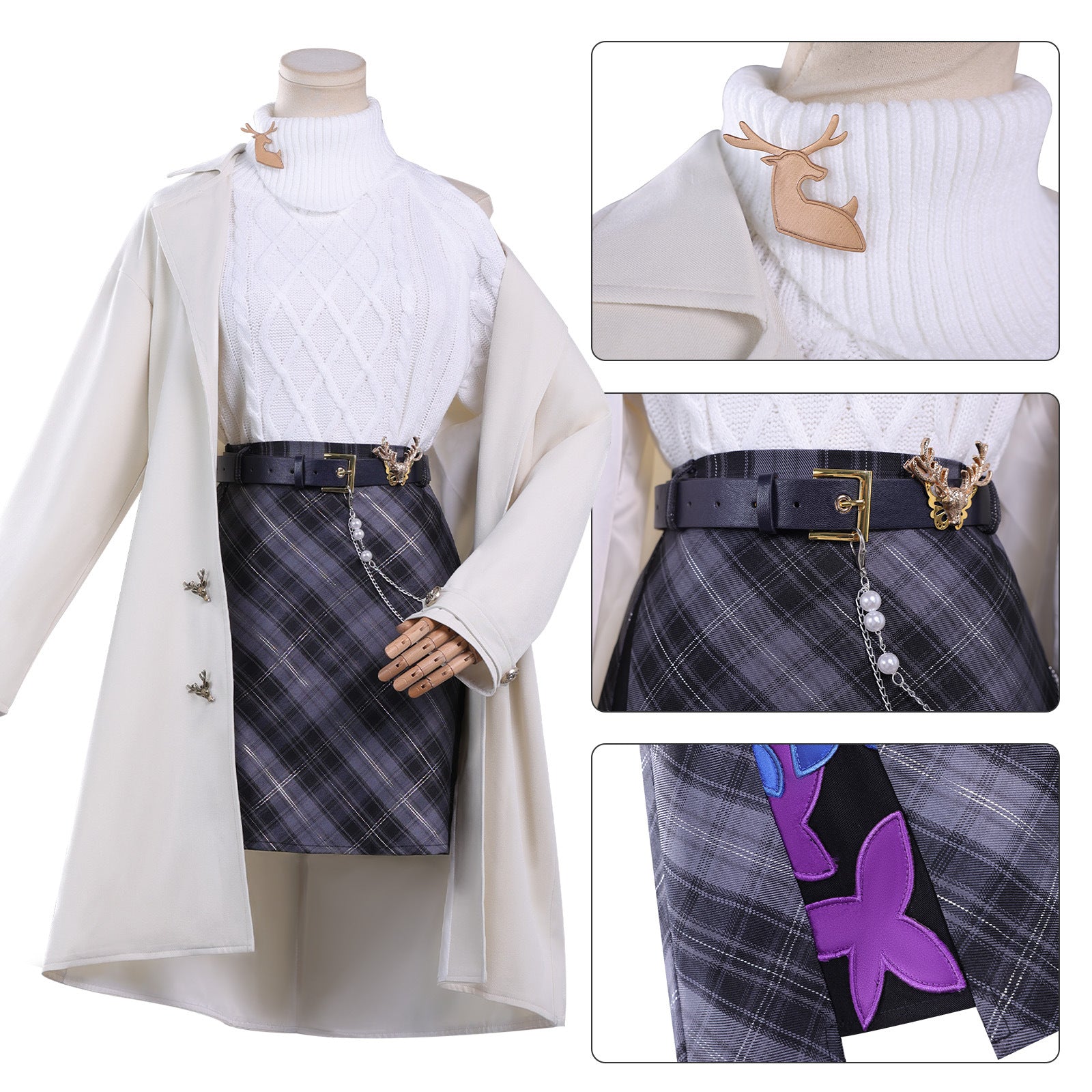 Honkai: Star Rail Castorice Phainon Khaslana X Luckin Cosplay Costumes