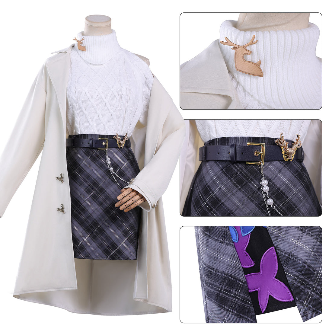 Honkai: Star Rail Castorice Phainon Khaslana X Luckin Cosplay Costumes