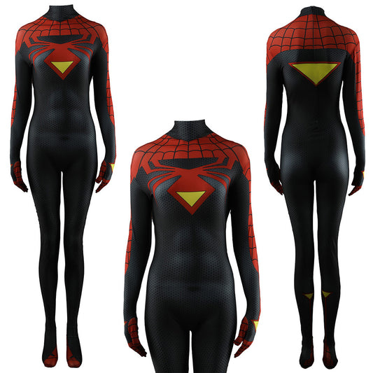 Spider-Woman Spiderman Jumpsuits Cosplay Costume Kids Adult Halloween Bodysuit - coscrew
