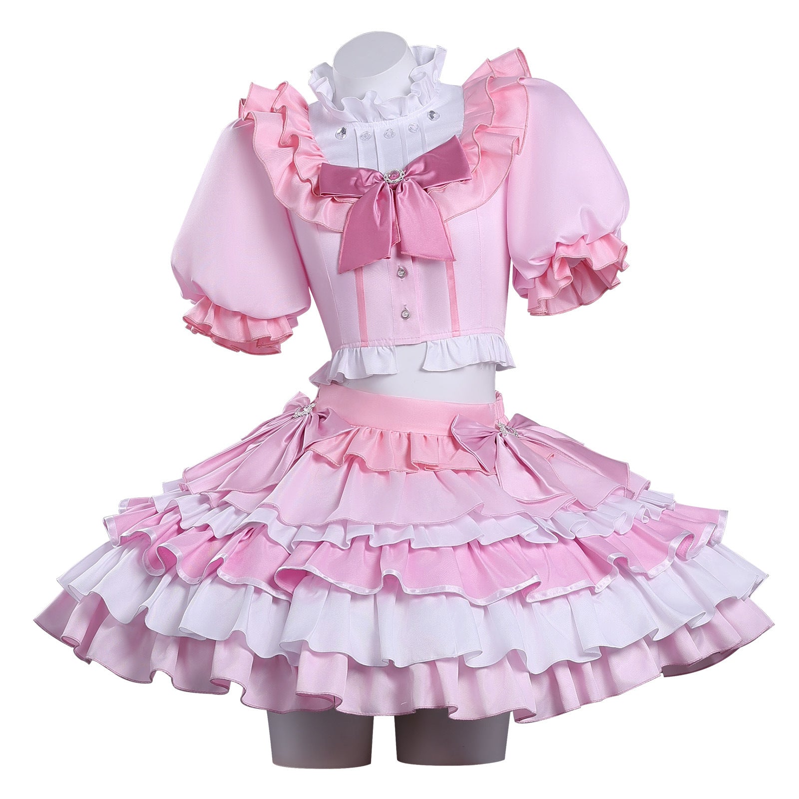 Puella Magi Madoka Magica Kaname Madoka Stage Outfit Cosplay Costumes