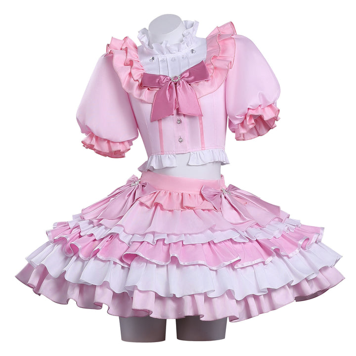 Puella Magi Madoka Magica Kaname Madoka Stage Outfit Cosplay Costumes