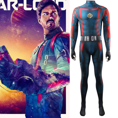 Guardians of the Galaxy 3 Star Lord Jumpsuits Kids Adult Halloween Bodysuit - coscrew