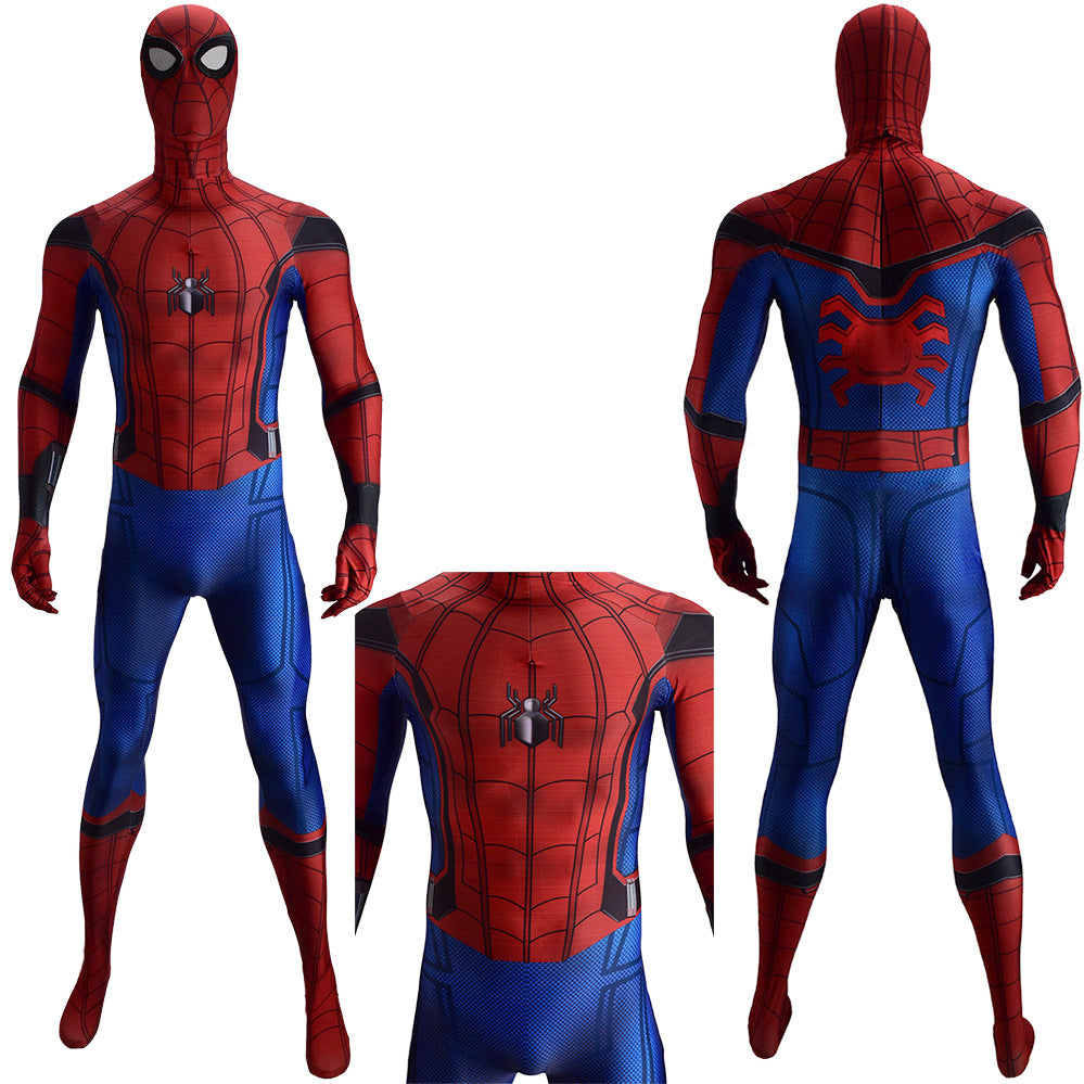 Spider-man Homecoming Peter Parker Jumpsuits Costume Kids Adult Halloween Bodysuit