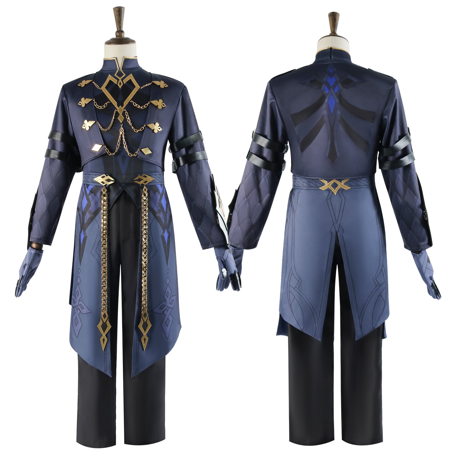 Game Genshin Impact Fatui The Captain Capitano Cosplay Costumes