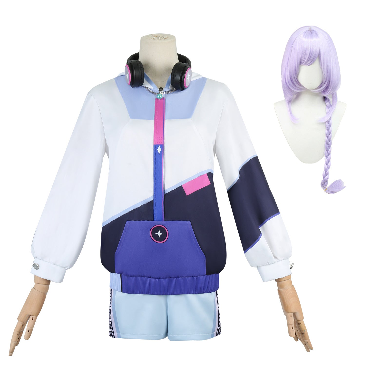 Game Genshin Impact ANTA X Qiqi Jacket Fullset Cosplay Costumes