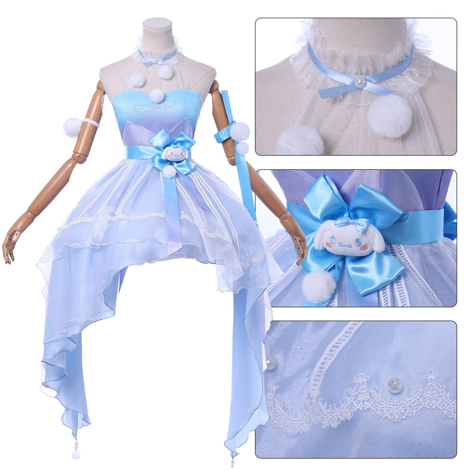 Game Honor of Kings Yao Cinnamoroll's Dream Suit Cosplay Costumes