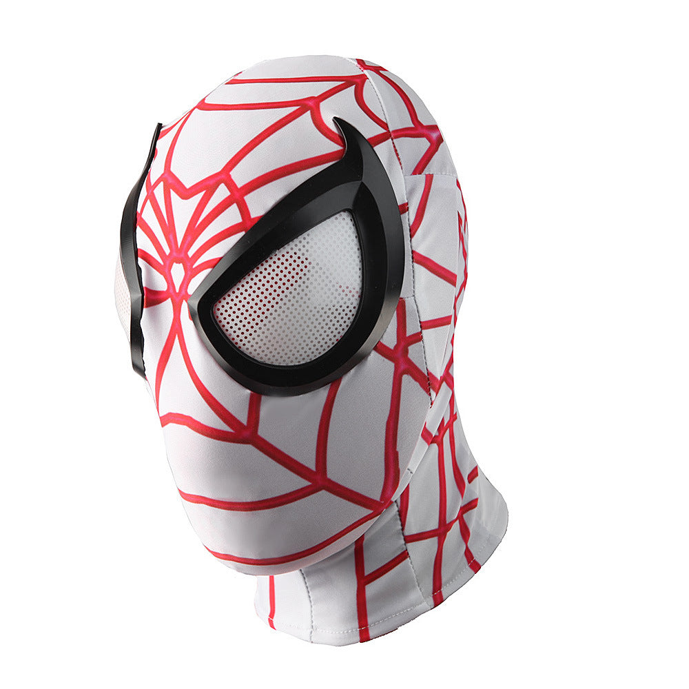 Comic White Spiderman Jumpsuits Cosplay Costume Kids Adult Halloween Bodysuit - coscrew