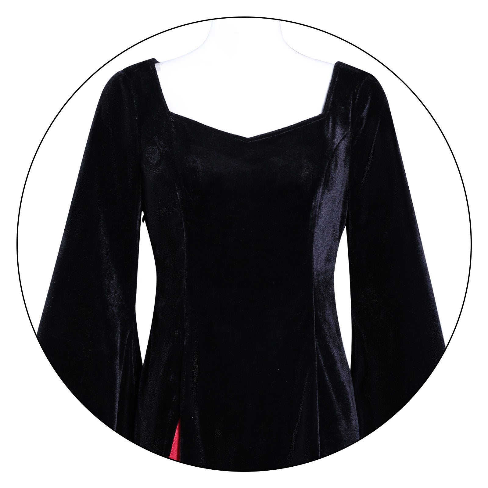 Wednesday 2 Mother Morticia Addams Black Dress Cosplay Costumes