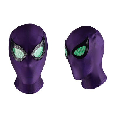 spider man miles morales purple reign jumpsuits costume kids adult bodysuit