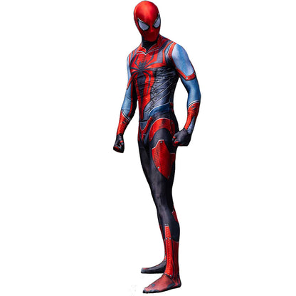 ps4 scarlet spider armor spider man jumpsuits costume kids adult halloween bodysuit