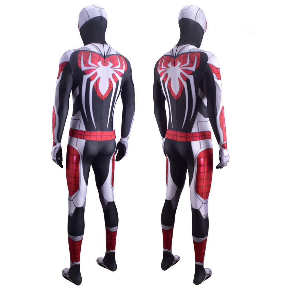 ps5 spider man remastered armored jumpsuits costume kids adult halloween bodysuit