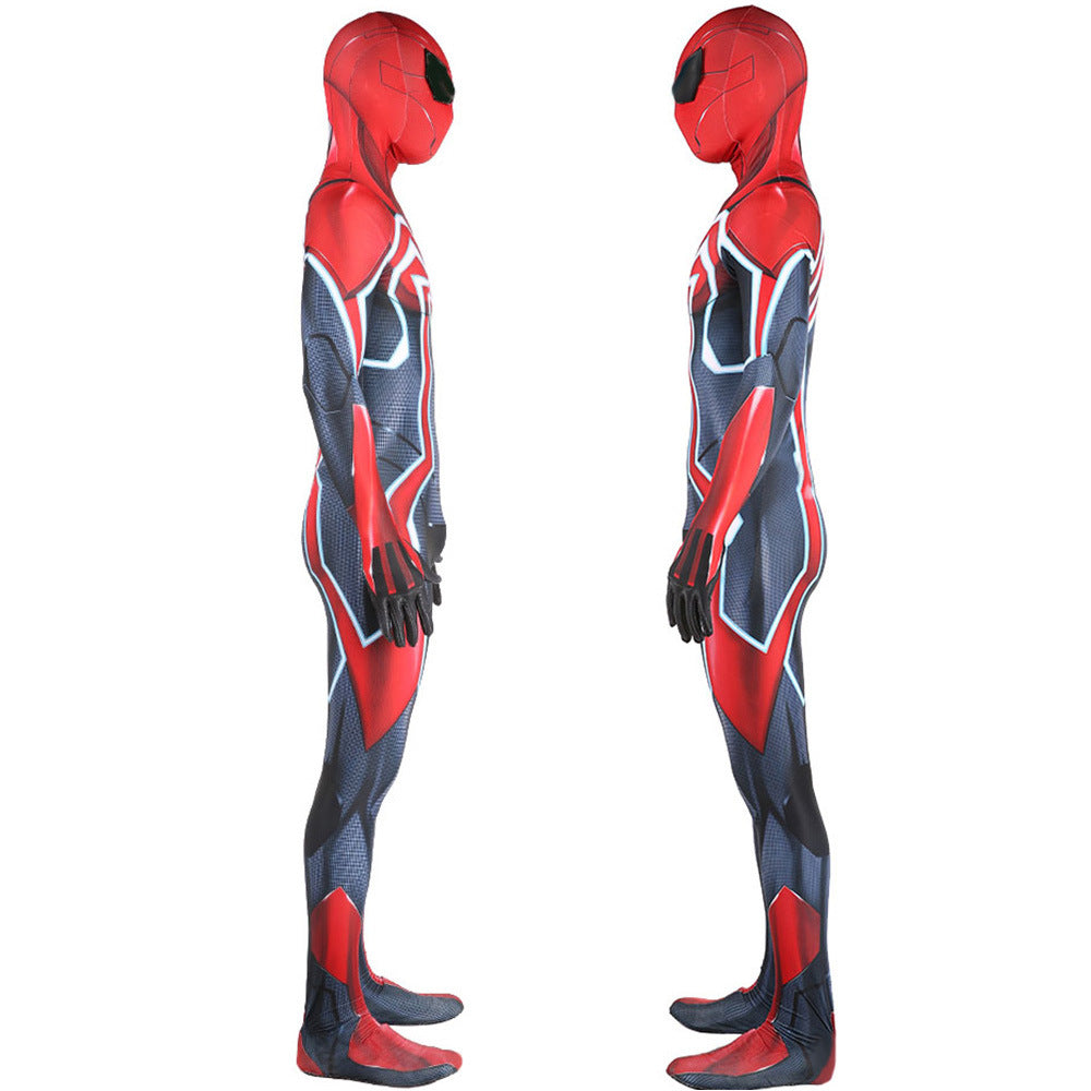 ps4 velocity spider man jumpsuits cosplay costume kids adult halloween bodysuit 1