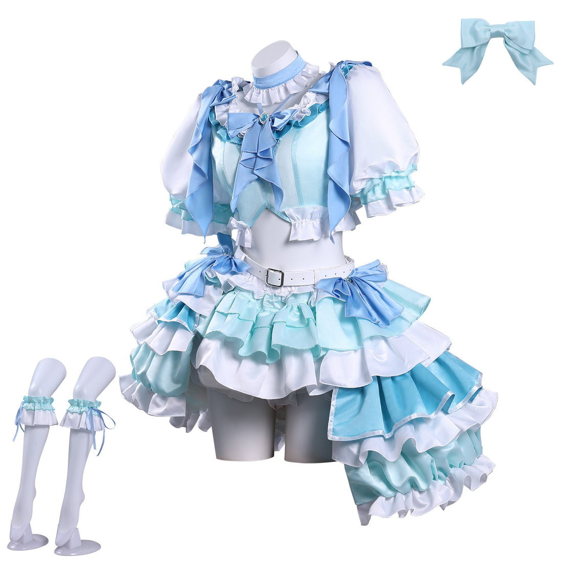 Puella Magi Madoka Magica Miki Sayaka Stage Outfit Cosplay Costumes