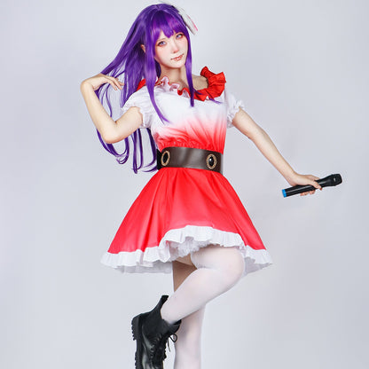 Oshi no Ko Hoshino Ai Red Dress Full Set Cosplay Costume