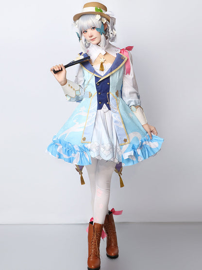 Genshin Impact Kamisato Ayaka Spingbloom Missive Cosplay Costume