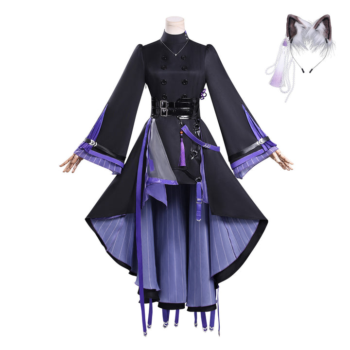 Game Arknights Lin Yuxia Full Set Dress Outfit Cosplay Costumes