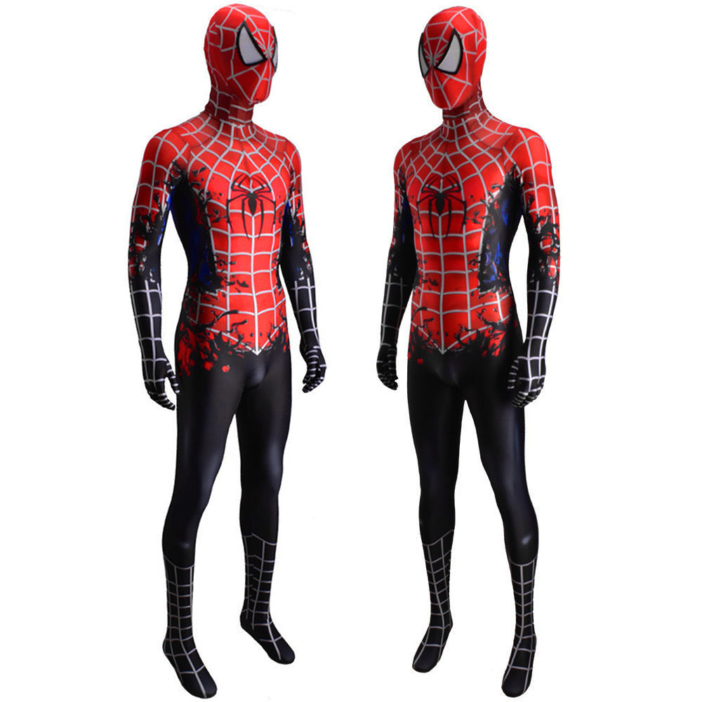 venom raimi spider man symbiote jumpsuits cosplay costume kids adult halloween bodysuit