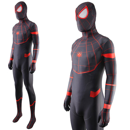 Miles Morales Homecoming Spider-man Jumpsuits Kids Adult Halloween Bodysuit - coscrew