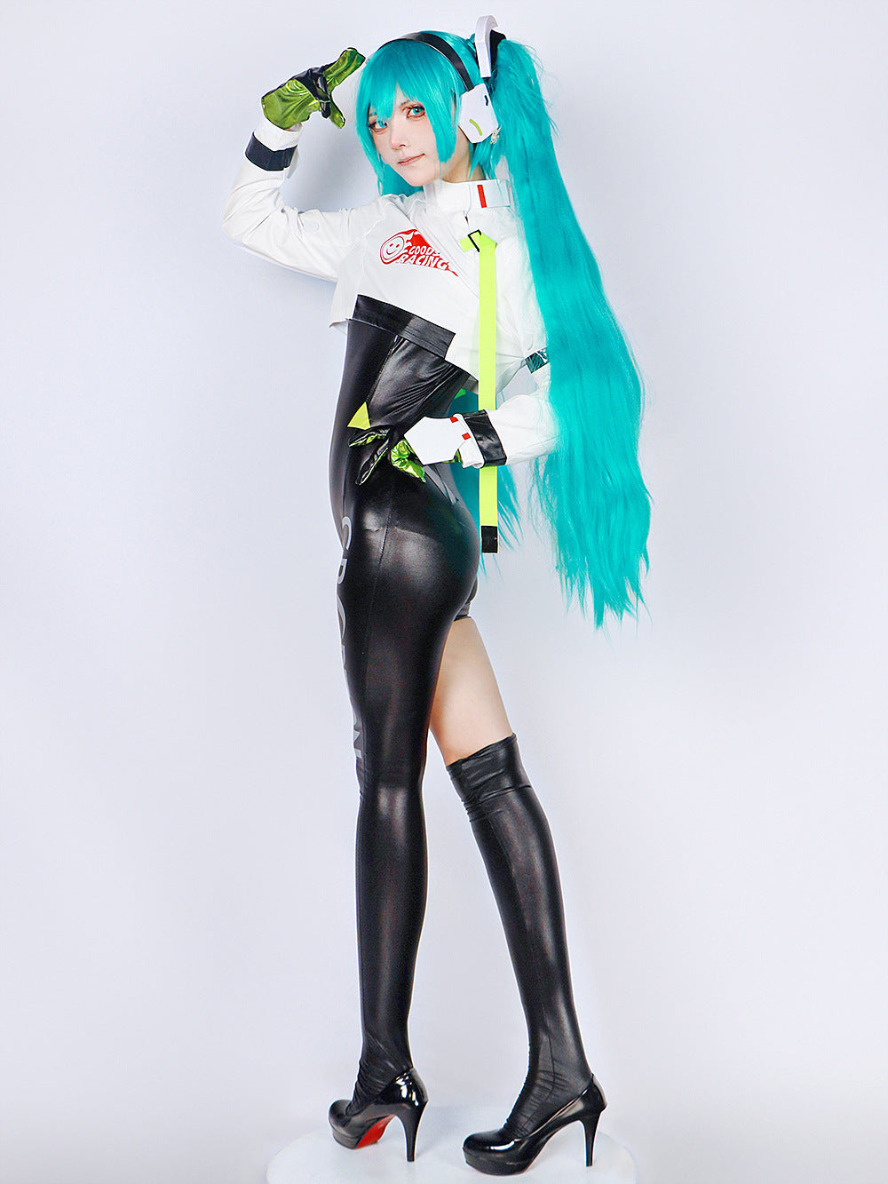 Hatsune Miku Racing Suits Bodysuit Full Set Cosplay Costume