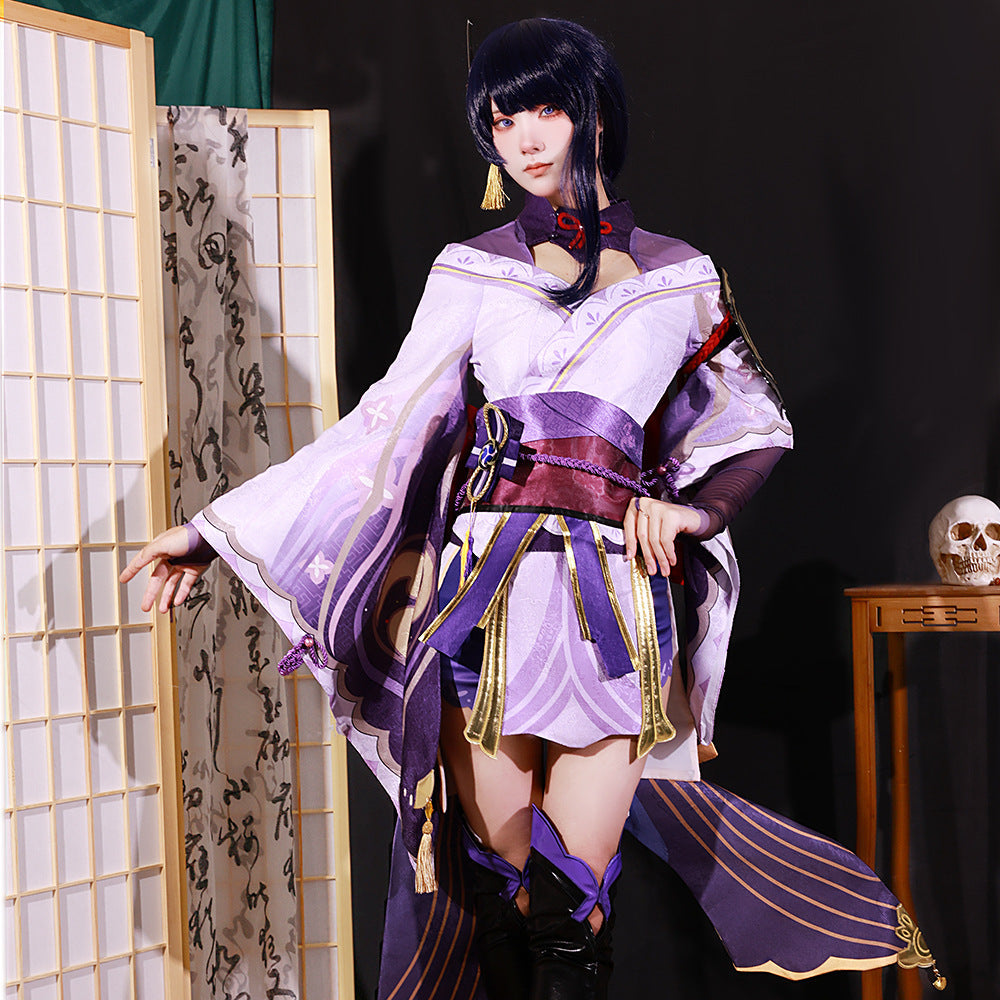 Genshin Impact Raiden Shogun Adult Full Set Cosplay Costume