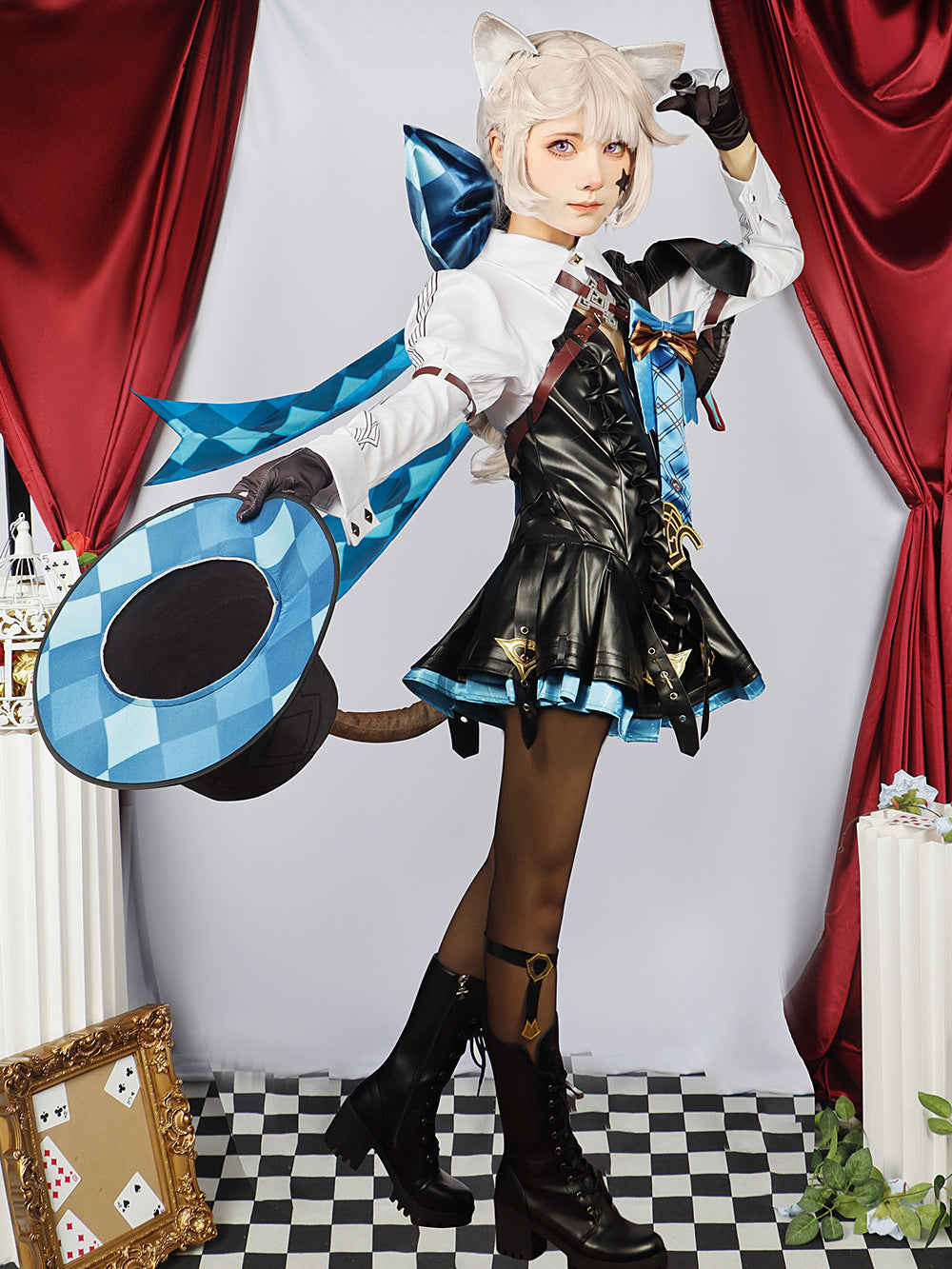 Genshin Impact Fontaine Lynette Lyney Full Set Cosplay Costume
