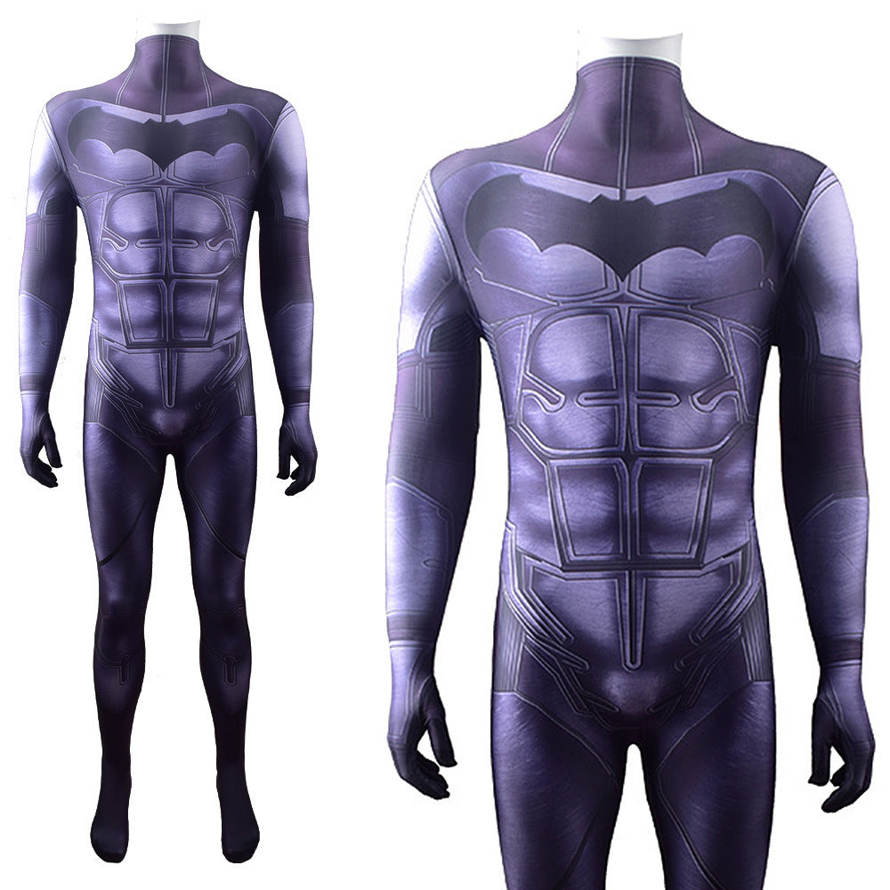 justice league batman bruce wayne jumpsuits costume kids adult halloween bodysuit