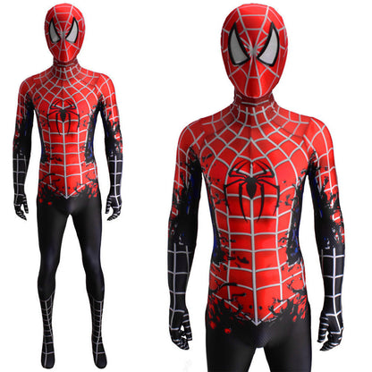 venom raimi spider man symbiote jumpsuits cosplay costume kids adult halloween bodysuit