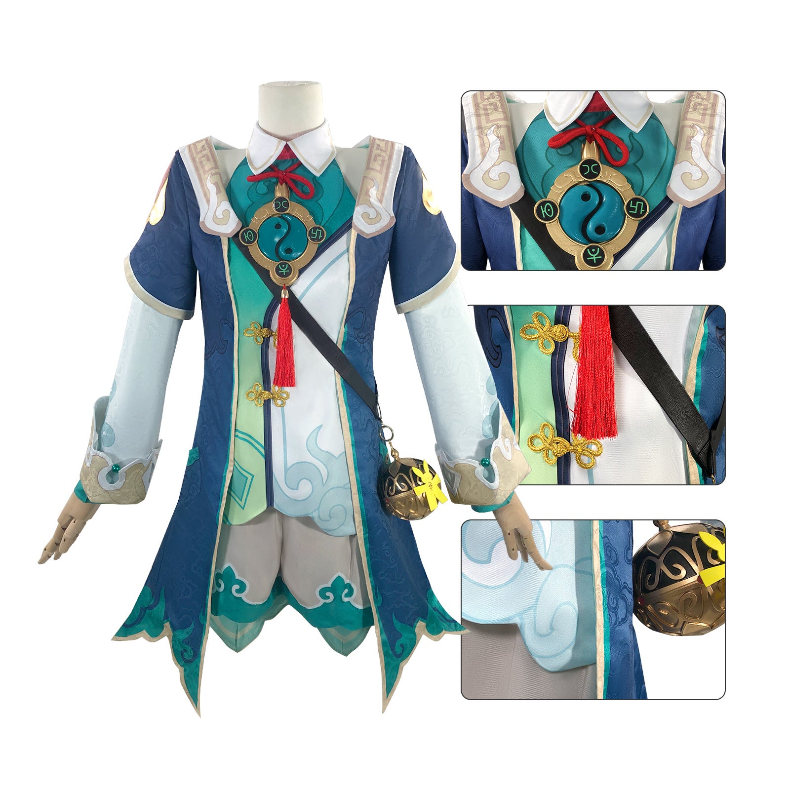 Game Honkai: Star Rail Huohuo Fullset with Tail Cosplay Costumes