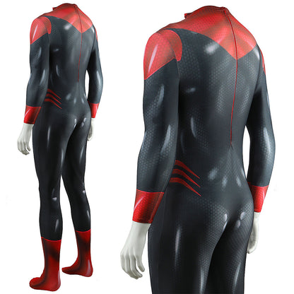 Red Lantern Corps Jumpsuits Cosplay Costume Kids Adult Halloween Bodysuit - coscrew