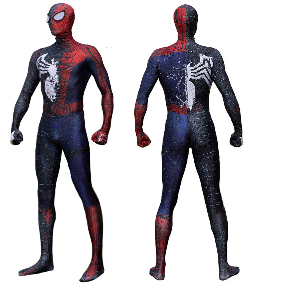 the amazing spider man 2 venom jumpsuits cosplay costume kids adult halloween bodysuit