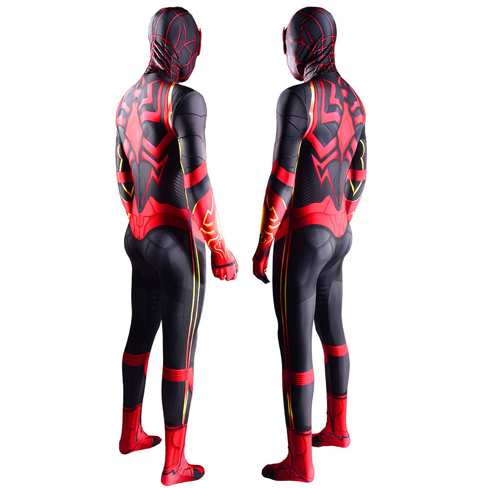 miles morales kamen rider spider man jumpsuits costume kids adult bodysuit