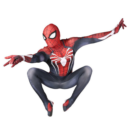 Spider-man PS4 Peter Parker Jumpsuits Cosplay Costume Kids Adult Halloween Bodysuit