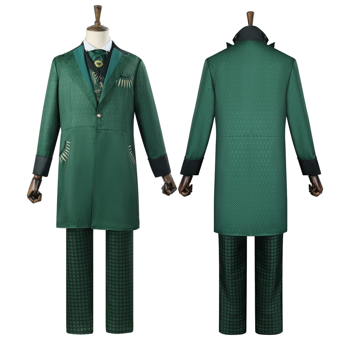 Wicked The Wonderful Wizard of Oz Green Suit Cosplay Costumes