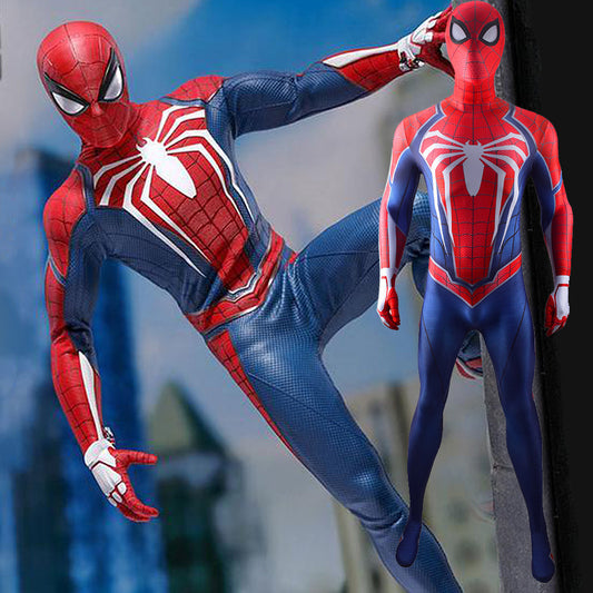 upgraded ps4 spider man jumpsuits cosplay costume kids adult halloween bodysuit