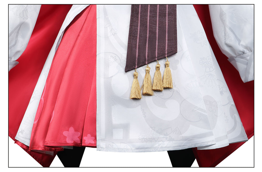 Genshin Impact Lantern Rite Hu Tao Crimson Snow Cosplay Costumes