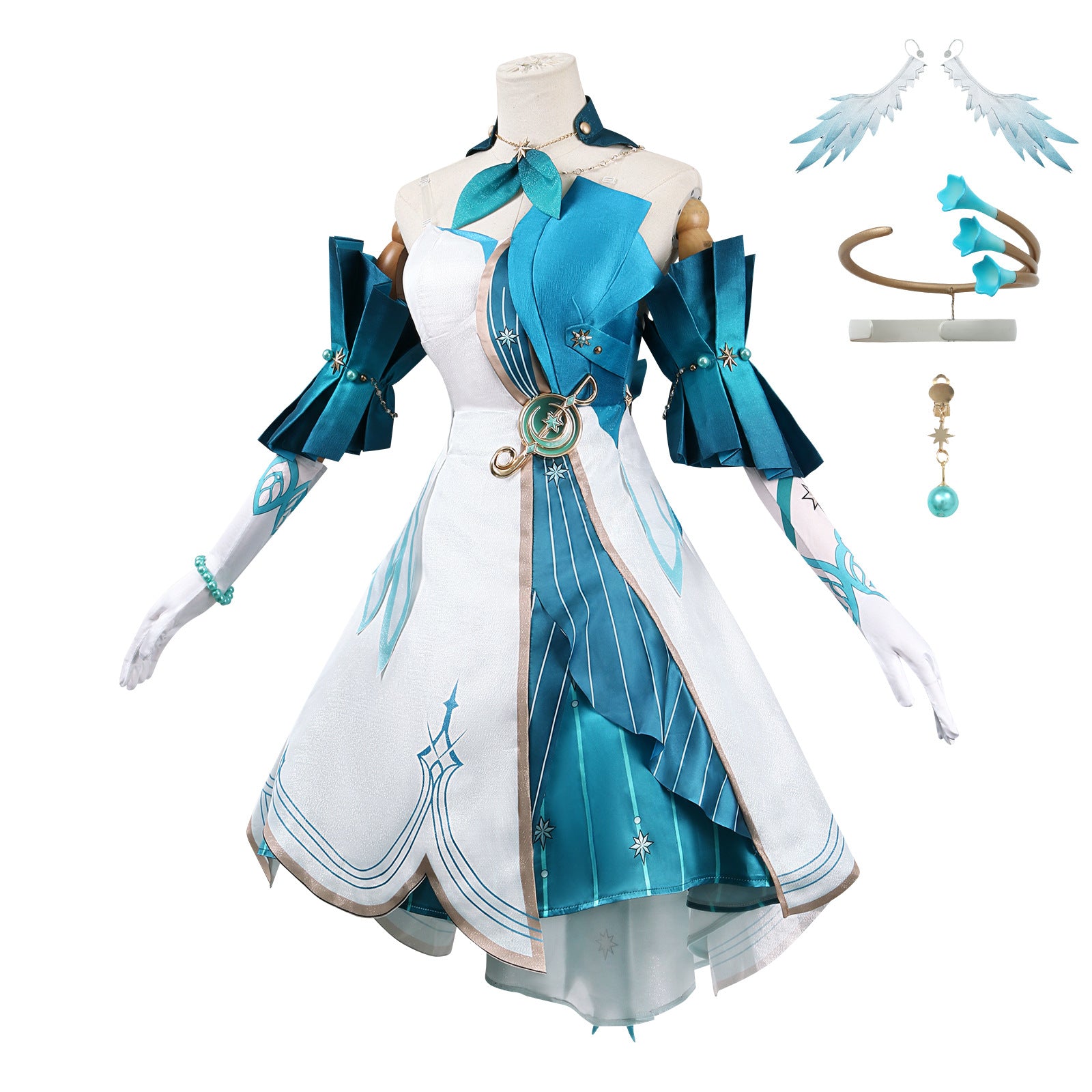 Game Honkai: Star Rail Golden Robin Aventurine Cosplay Costumes