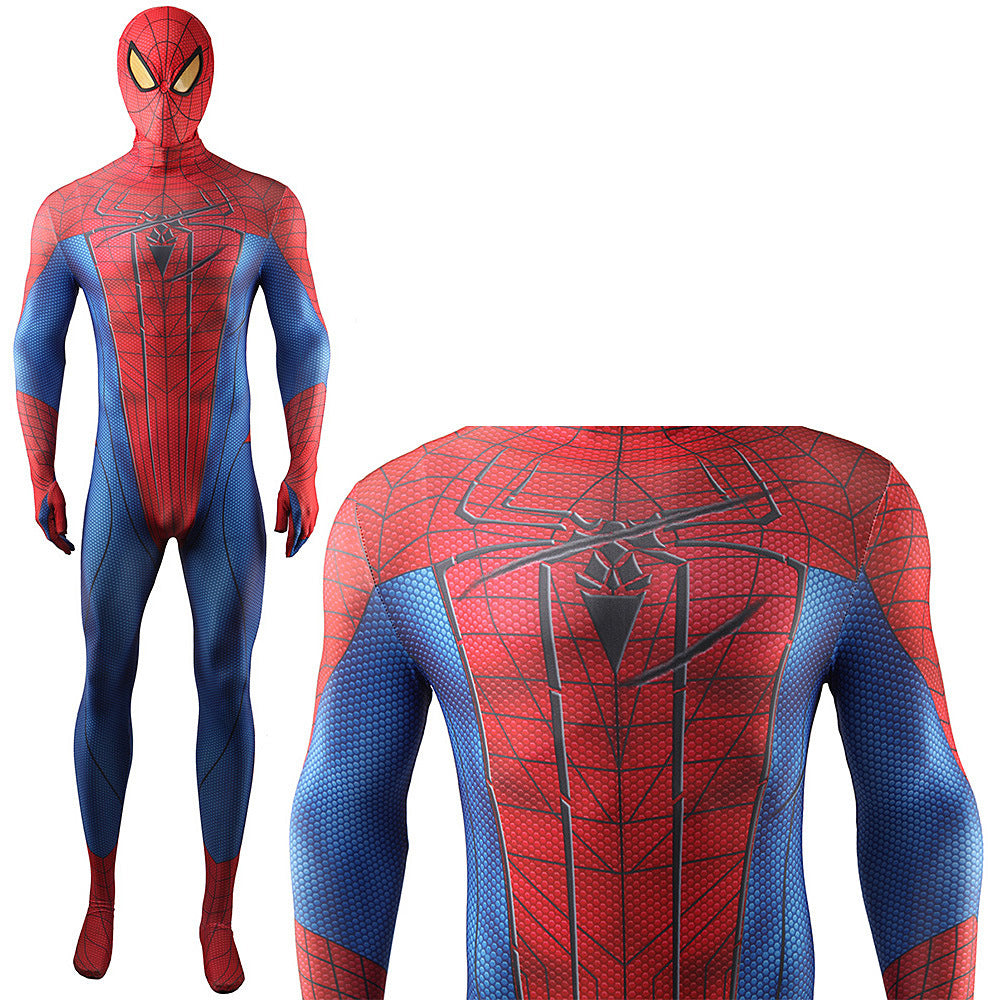 Upgraded The Amazing Spider-man Jumpsuits Costume Kids Adult Halloween Bodysuit - coscrew