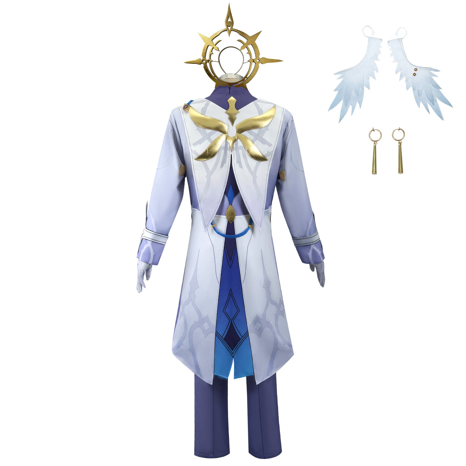 Honkai: Star Rail Sunday White Blue Outfit Carnival Cosplay Costumes