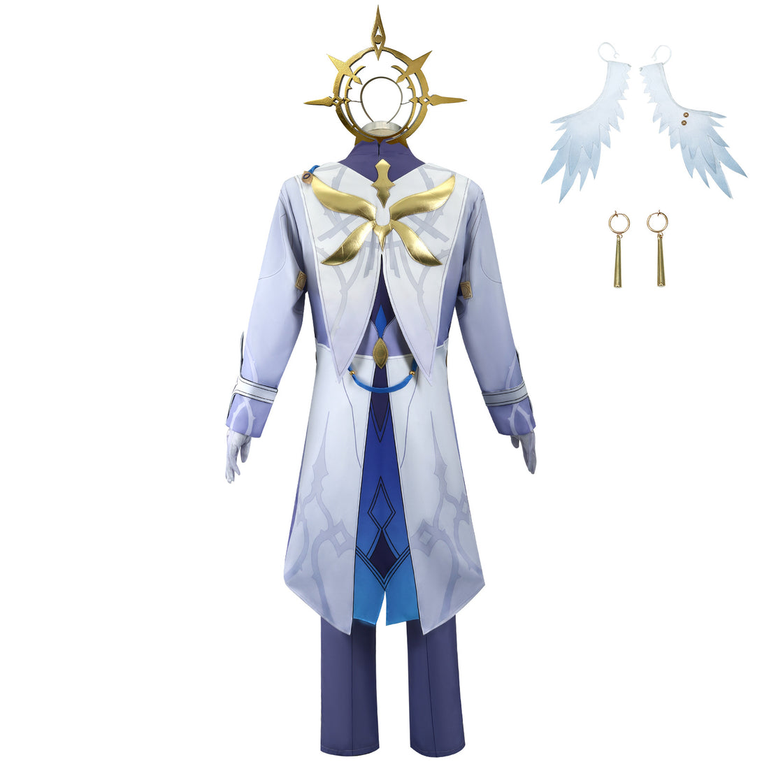 Honkai: Star Rail Sunday White Blue Outfit Carnival Cosplay Costumes