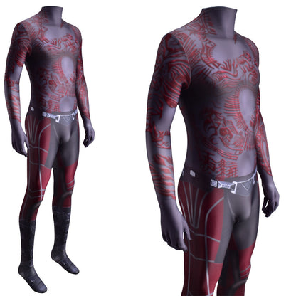 guardians of galaxy gotg drax the destroyer jumpsuits costume kids adult bodysuit